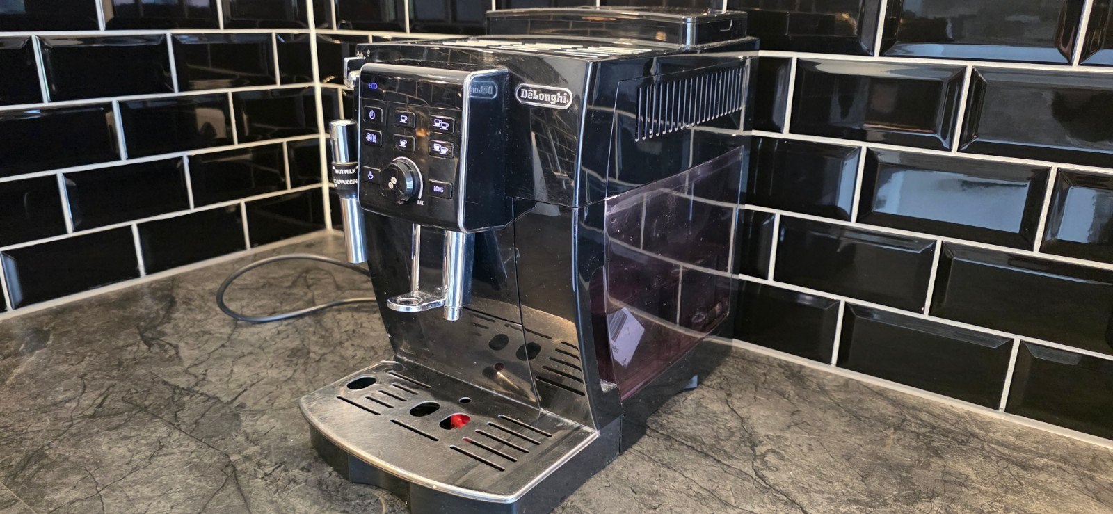 DeLonghi Magnifica S ECAM 22.110.B koffiemachine, Ophalen, Gebruikt, Espresso apparaat, Koffiebonen