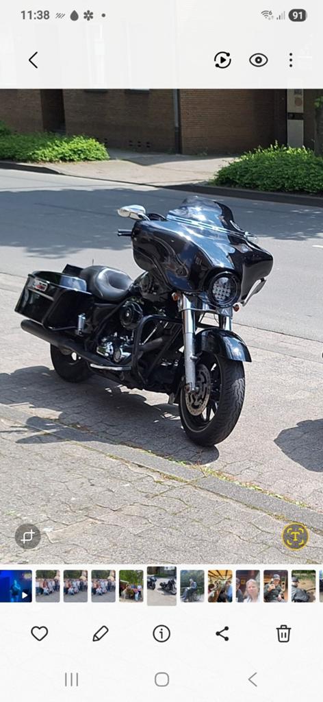 Harley Davidson Street Glide FLHX 2008 - Zwart, Motoren, Motoren | Harley-Davidson, 2 cilinders, Motorrijbewijs A, Particulier