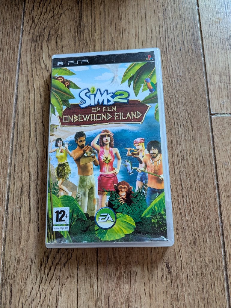PSP Spel - Sims 2 op een Onbewoond Eiland, 1 speler, Ophalen of Verzenden, Zo goed als nieuw, Vanaf 3 jaar