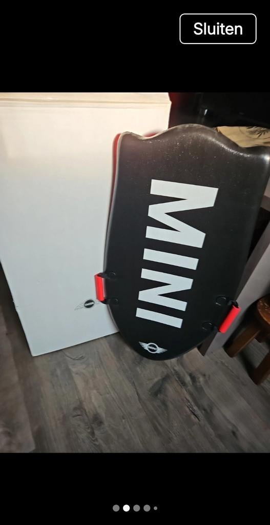Uniek: Originele MINI Cooper Snow Sled - NIEUW IN DOOS"., Ophalen of Verzenden, Nieuw