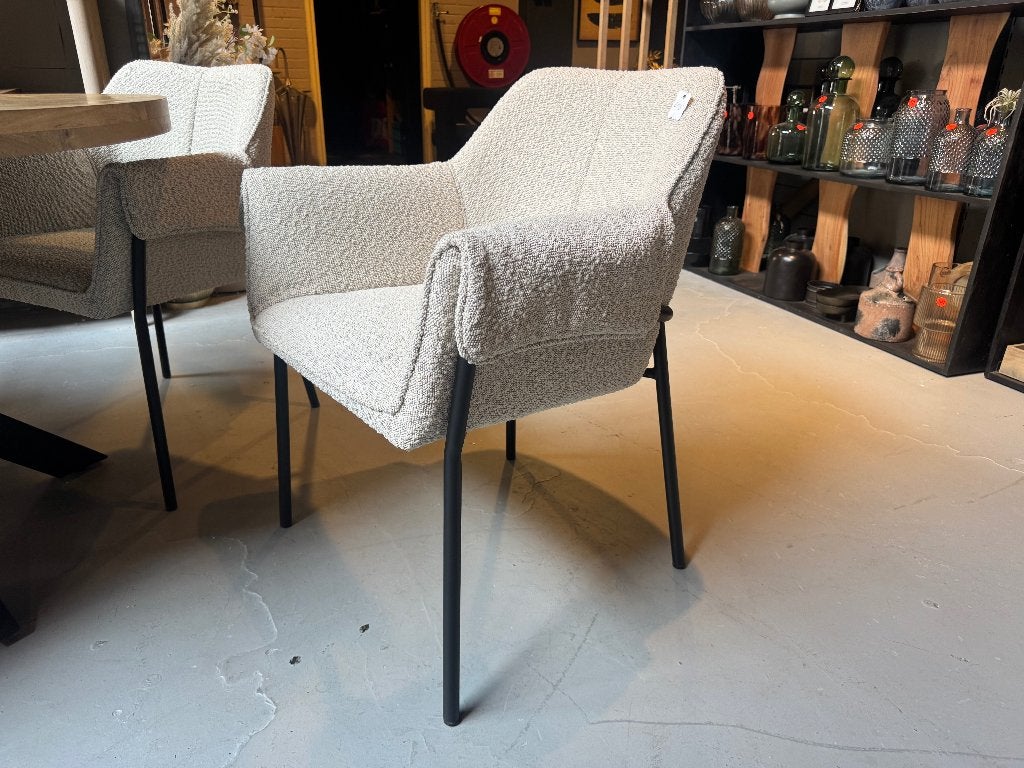 4x Eetkamerstoel stoel Eleonora Tony beige € 599, Ophalen, Nieuw, Overige kleuren, Eén