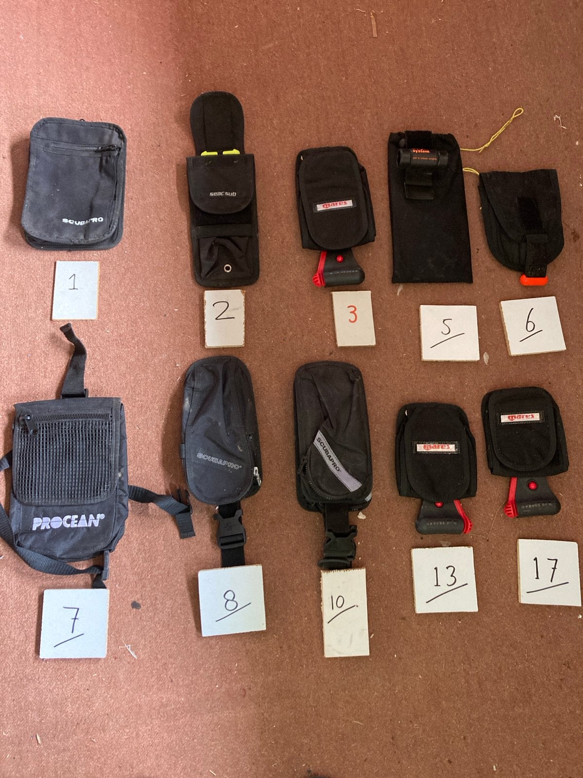 Duikloodzakjes en loodpokkets, Watersport en Boten, Ophalen of Verzenden, Gebruikt, Lood of Loodgordel