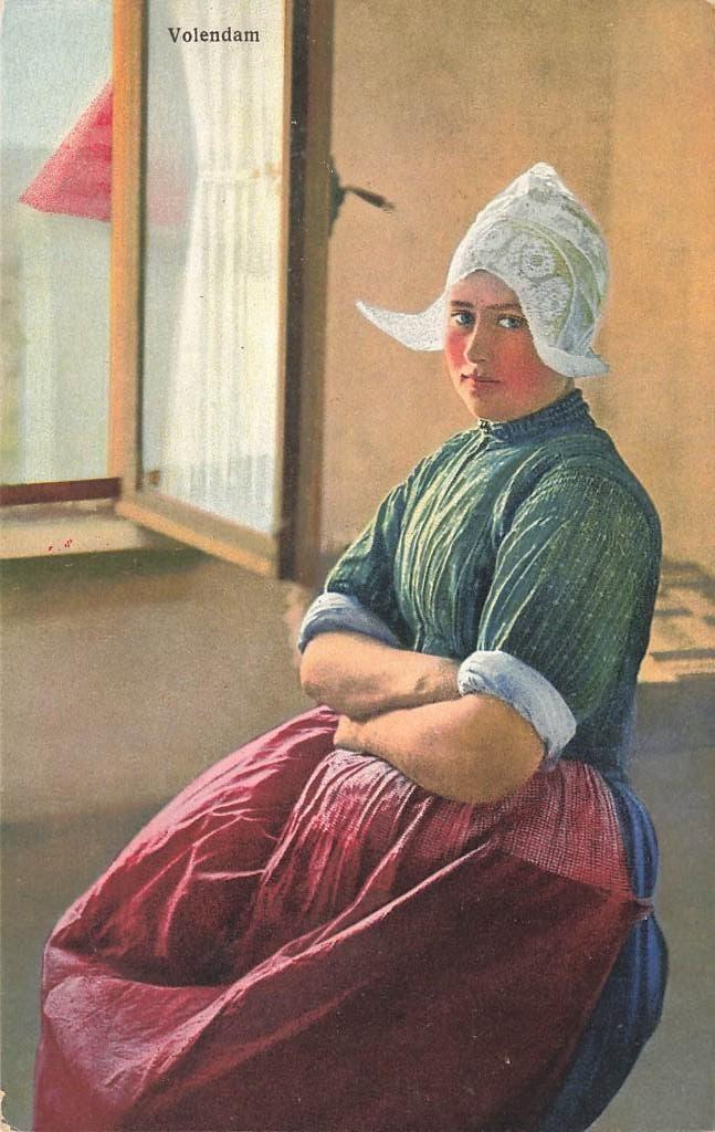 Volendam, klederdracht, Ophalen of Verzenden, 1920 tot 1940, Ongelopen, Noord-Holland