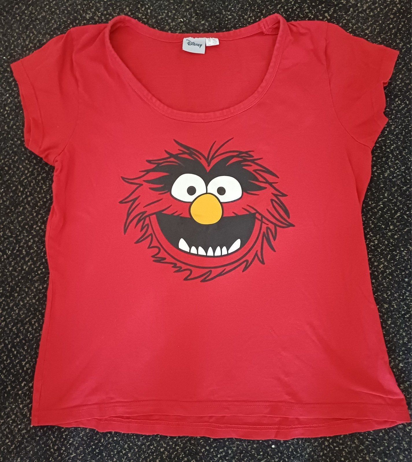 Disney Sesamstraat Animal T-shirt rood maat L, Ophalen, Disney, Maat 42/44 (L), Korte mouw
