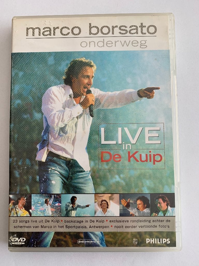 dvd MARCO BORSATO live in de kuip, Verzenden, Alle leeftijden, Nederlands, Zo goed als nieuw