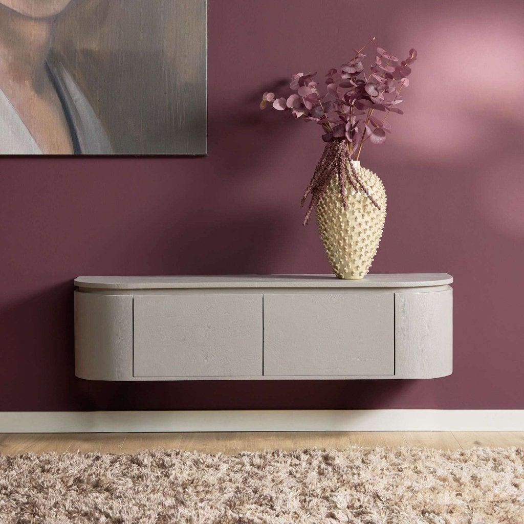 -50% Showroommodel TV-Meubel Excellent | Taupe 120cm, Niet ingevuld, 150 tot 200 cm, Niet ingevuld, Nieuw