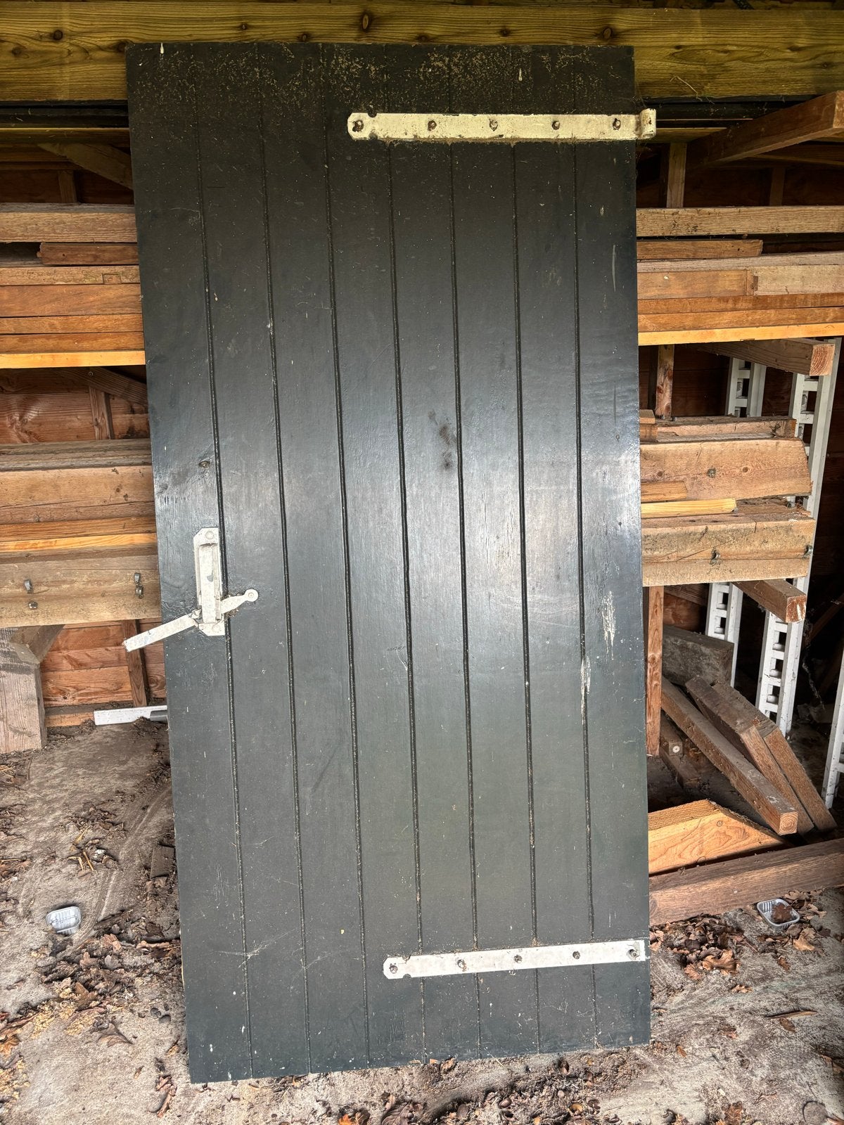 Multiplex Poort/Deur 40mm dik, 98x207 cm, Ophalen, Gebruikt, 80 tot 100 cm, 215 cm of meer