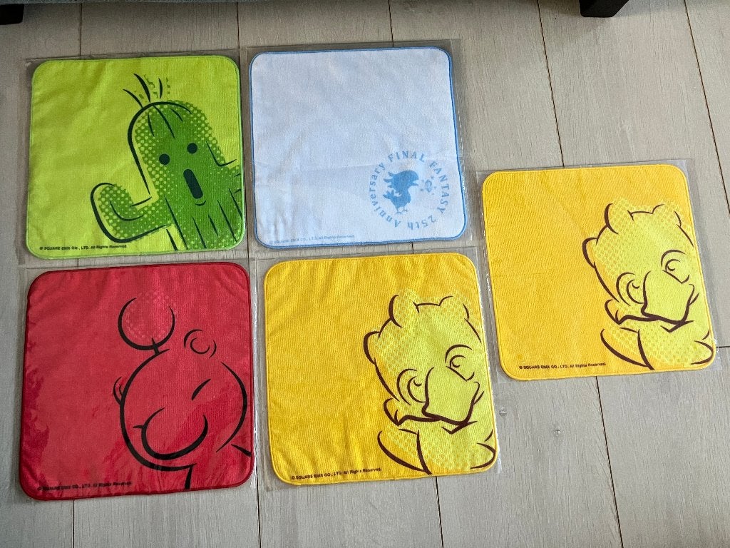 Final Fantasy Square Enix mini handdoek 5 stuks NIEUW!, Ophalen of Verzenden, Nieuw