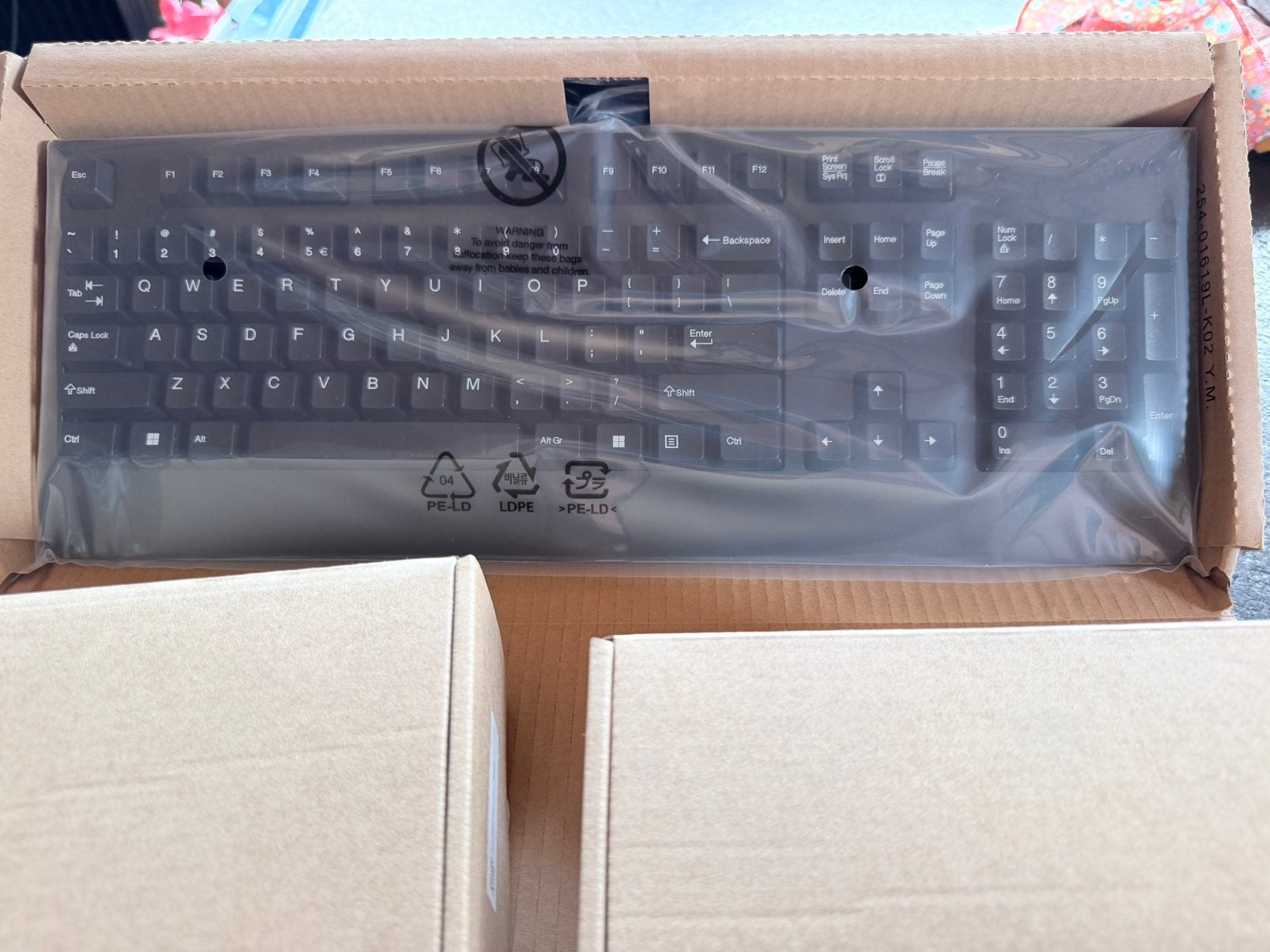 2 x toetsenbord en 2 x muis Lenovo, Ophalen, Qwerty, Nieuw, Bedraad