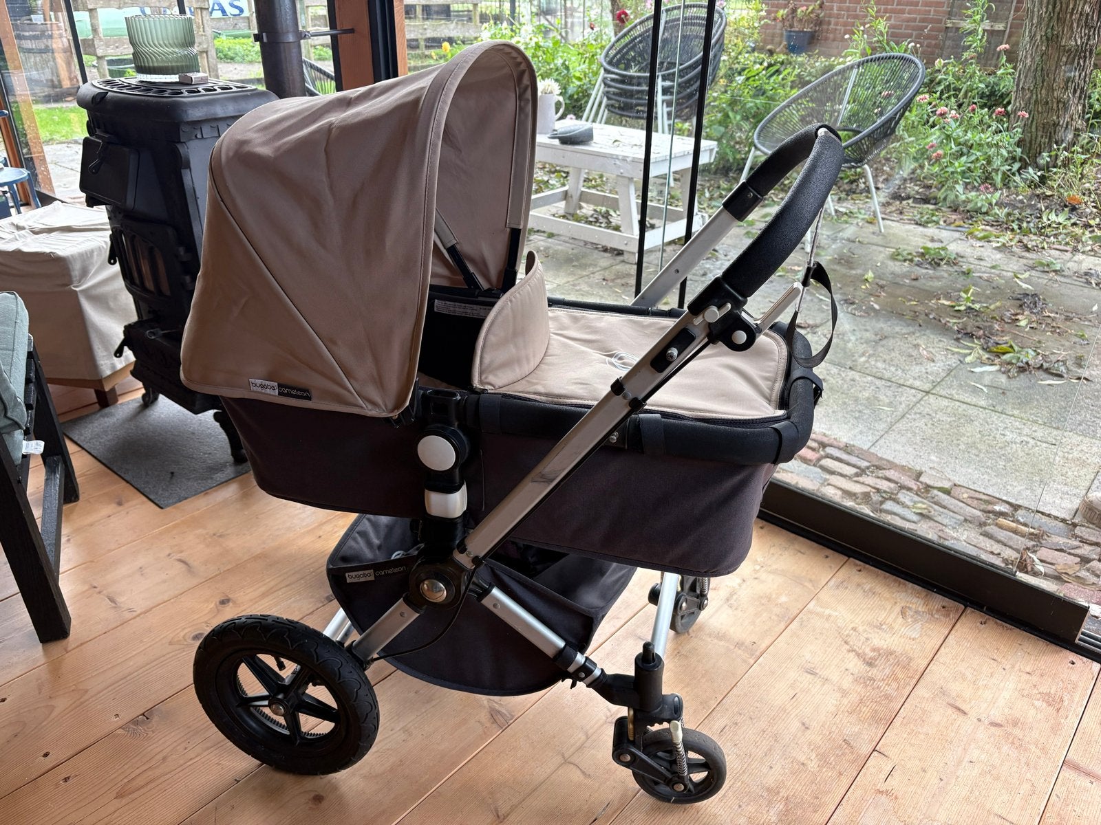 Bugaboo Cameleon kinderwagen met matrasje en adapters, Gebruikt, Luchtbanden, Bugaboo, Ophalen