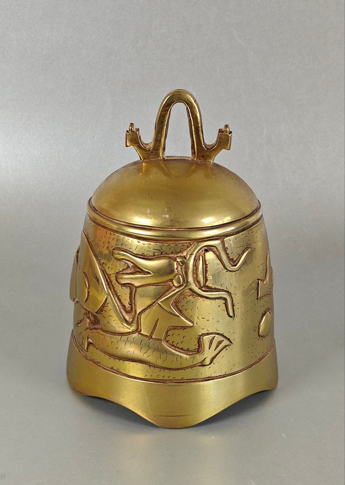 Oude Chinese gongbel, bel, Gong. Draak decor, Ophalen of Verzenden