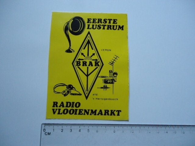 sticker oud Den Bosch PIRAAT Radio zender Vlooienmarkt, Verzamelen, Verzenden, Zo goed als nieuw, Bedrijf of Vereniging