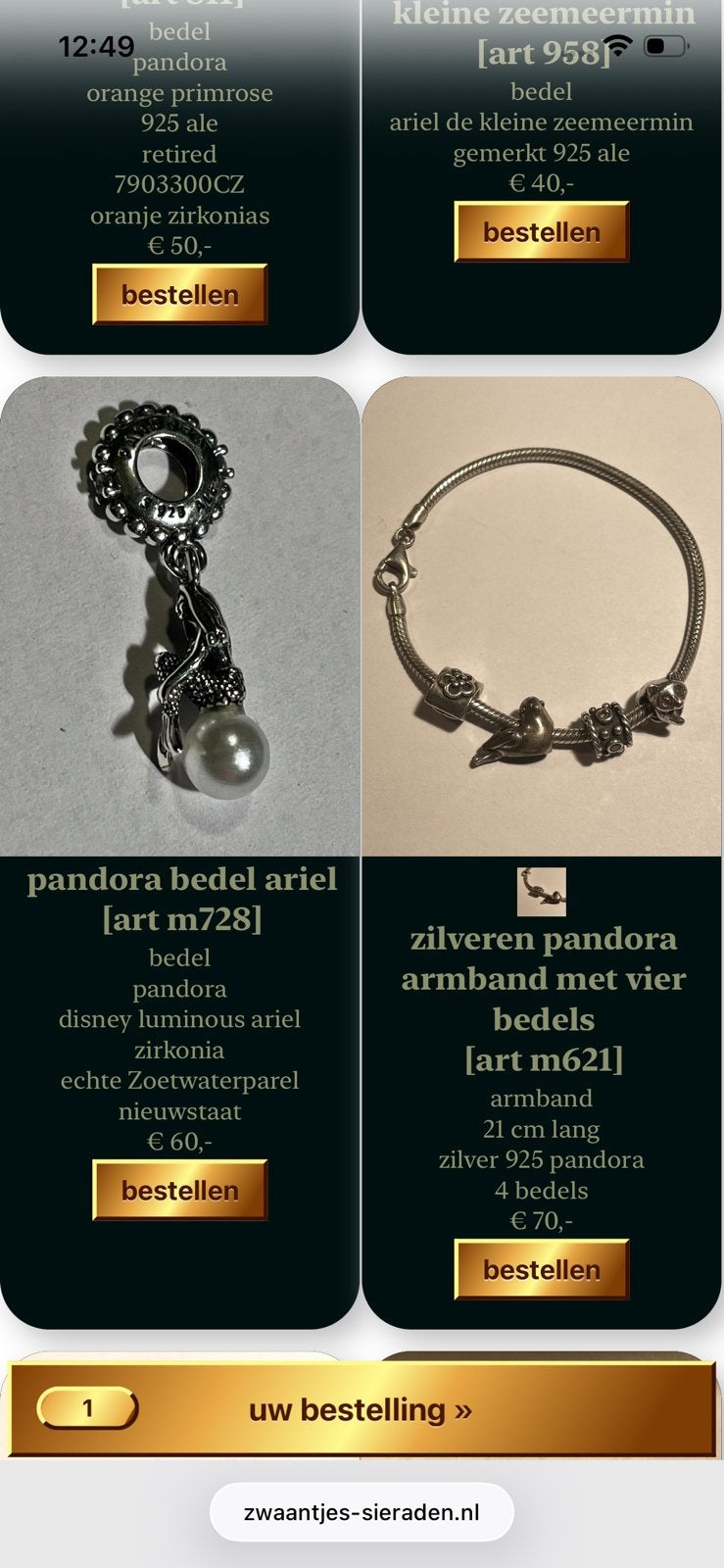 2ehands pandora sieraden nu 10 procent korting, Gebruikt, Pandora, Ophalen of Verzenden, Nvt