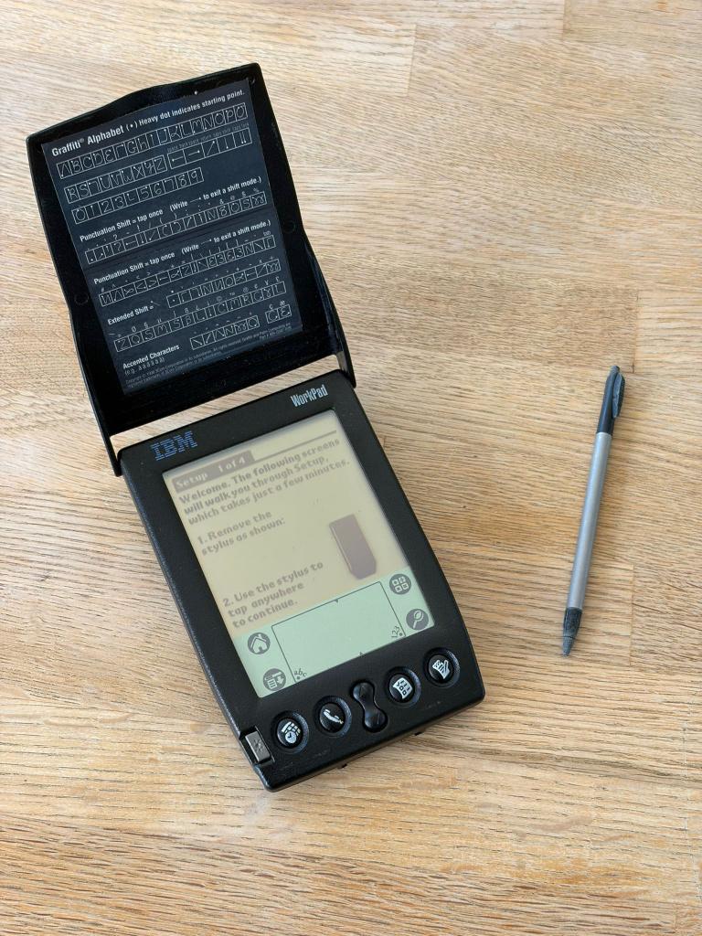 Vintage IBM WorkPad PDA, Ophalen of Verzenden, Zo goed als nieuw, PalmOS, Overige merken