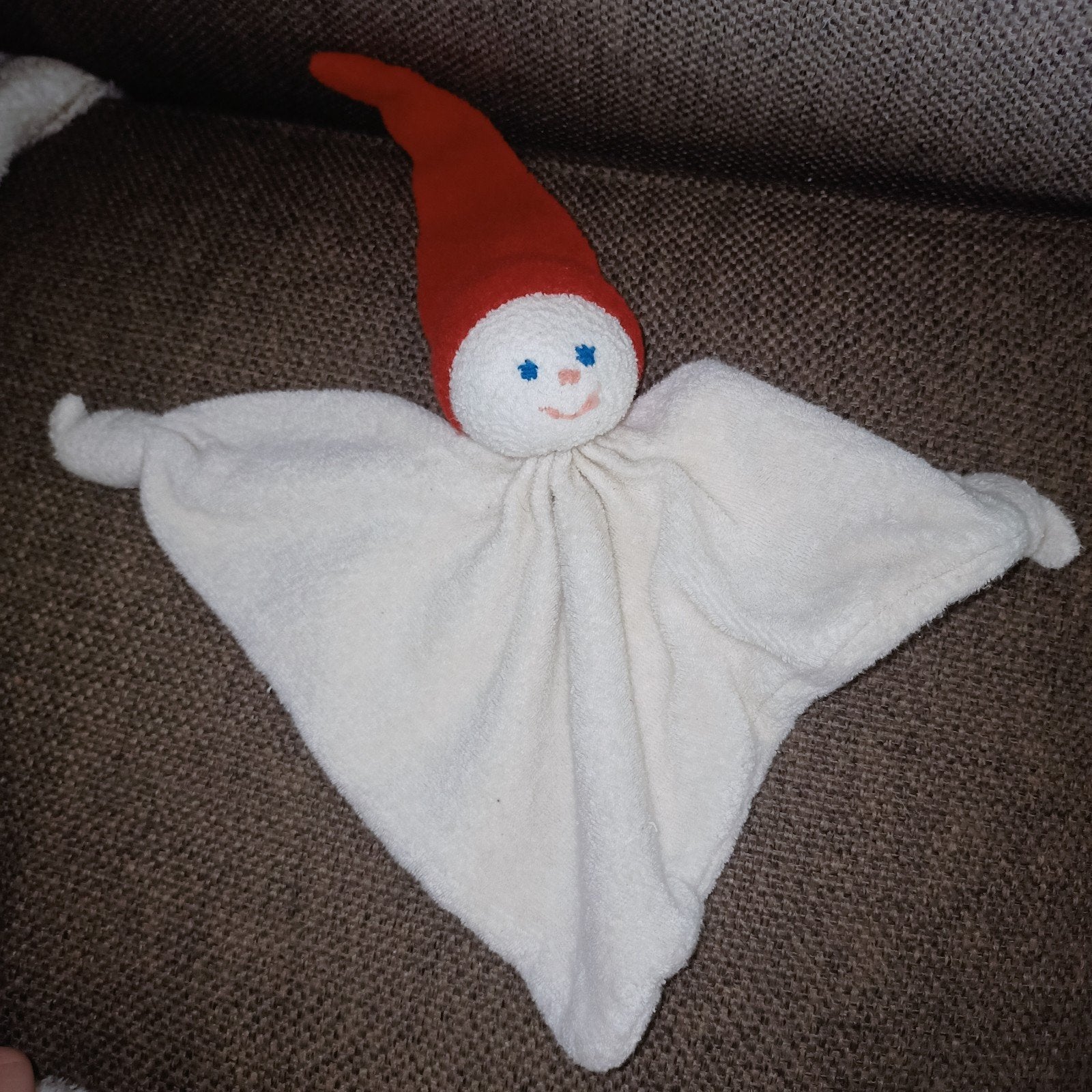 Keptin-jr spookje met rode muts en gezicht., Gebruikt, Overige merken, Overige typen, Ophalen of Verzenden