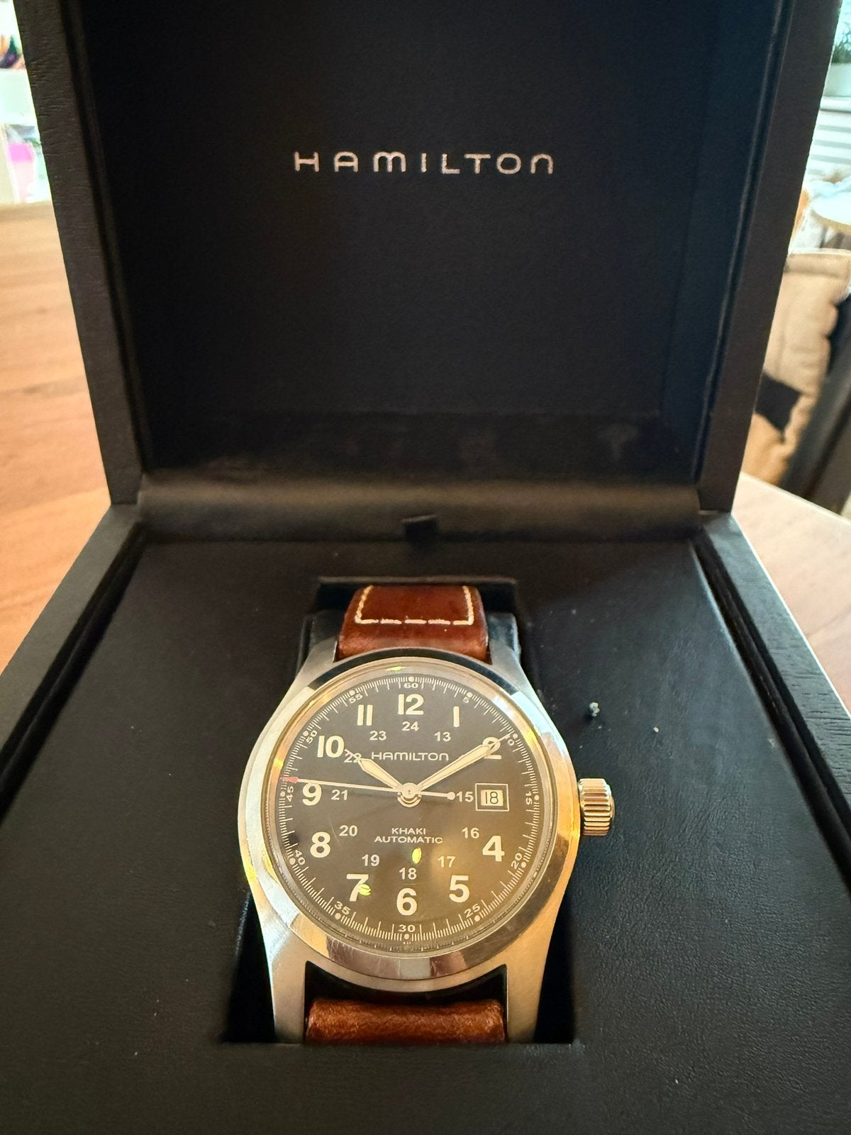 Hamilton Khaki Field Automatic, Staal, Polshorloge, Ophalen, Overige merken
