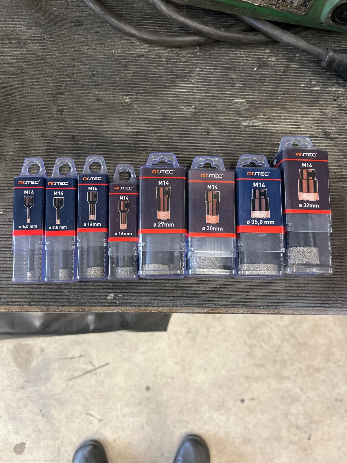 Rotec Diamantboren Set M14 - Diverse Maten, Ophalen of Verzenden, Nieuw, Overige typen
