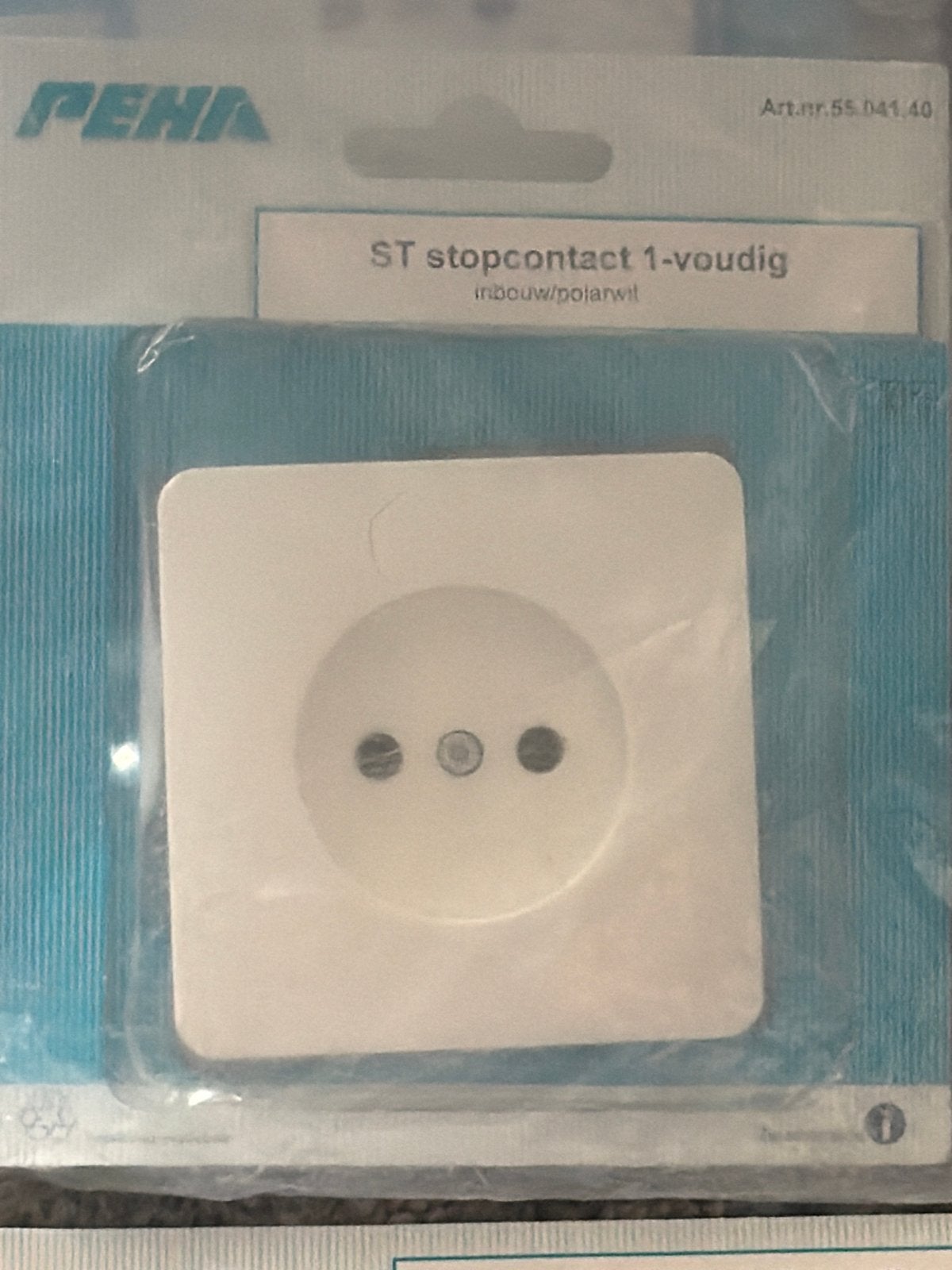 PEHA ST stopcontact 1-voudig inbouw/polarwit, Ophalen of Verzenden, Nieuw, Overige merken, Stopcontact