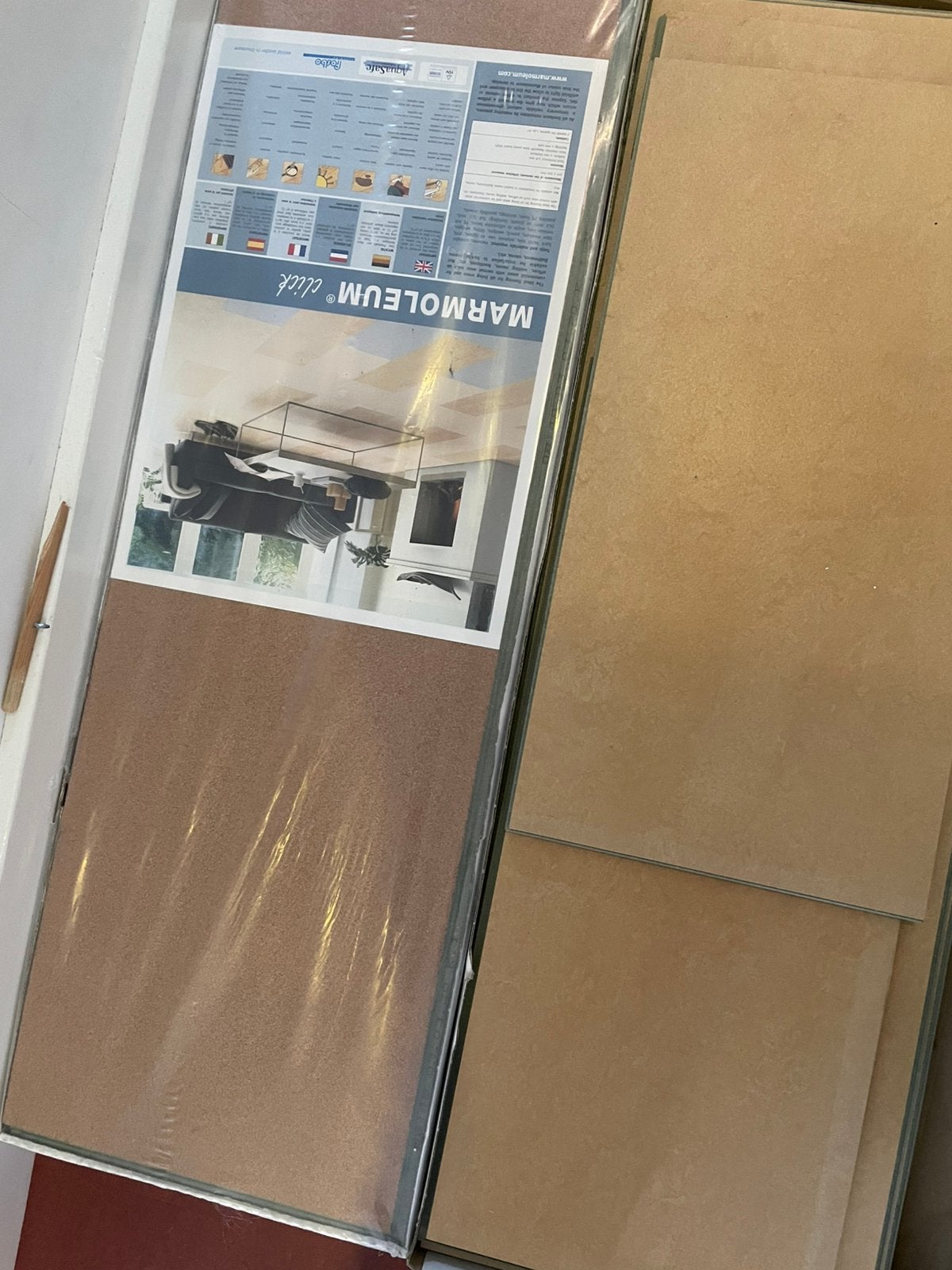 Click marmoleum 3 m2, Ophalen, 50 tot 150 cm, Zo goed als nieuw, 10 tot 30 cm