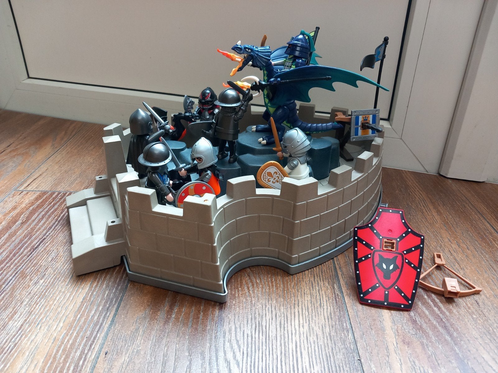 Playmobil Ridders en Draken Kasteel met Figuren, Ophalen of Verzenden, Gebruikt