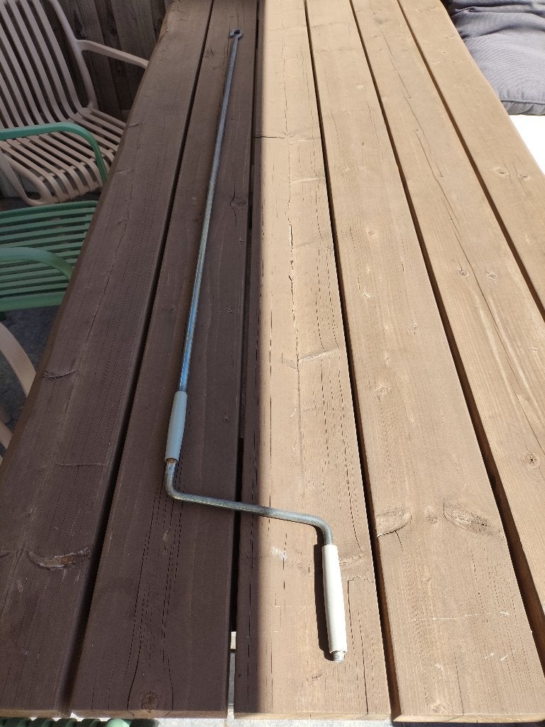 Draaistang zonnescherm, Ophalen, Gebruikt, Overige typen, 150 tot 300 cm