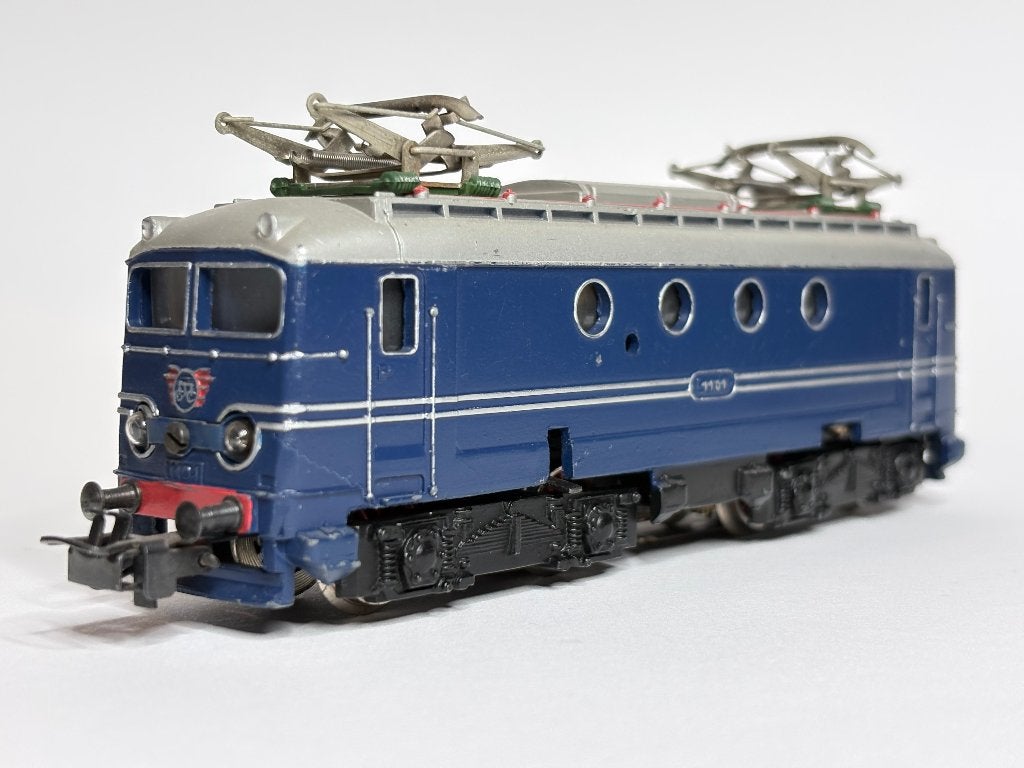 Marklin 3013 (.4) SEH 800 - Blauwe 1101 bouwjaar 1965-1966, Wisselstroom, Locomotief, Analoog, Ophalen of Verzenden