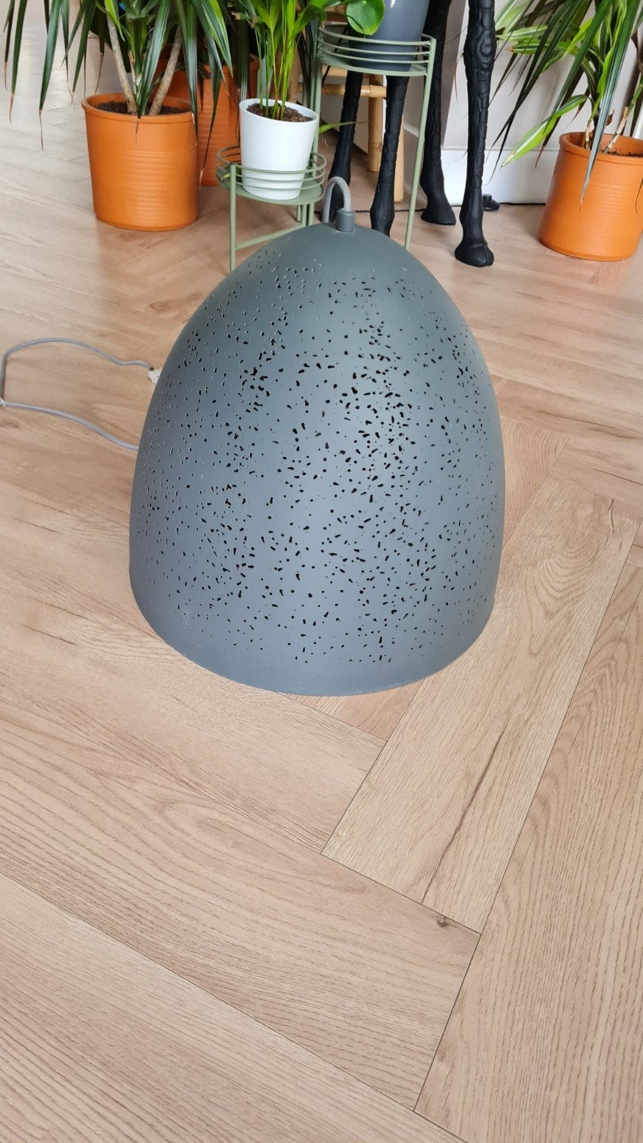 Lucide hanglamp eternal - grijs, Ophalen, Minder dan 50 cm, Gebruikt, Rond