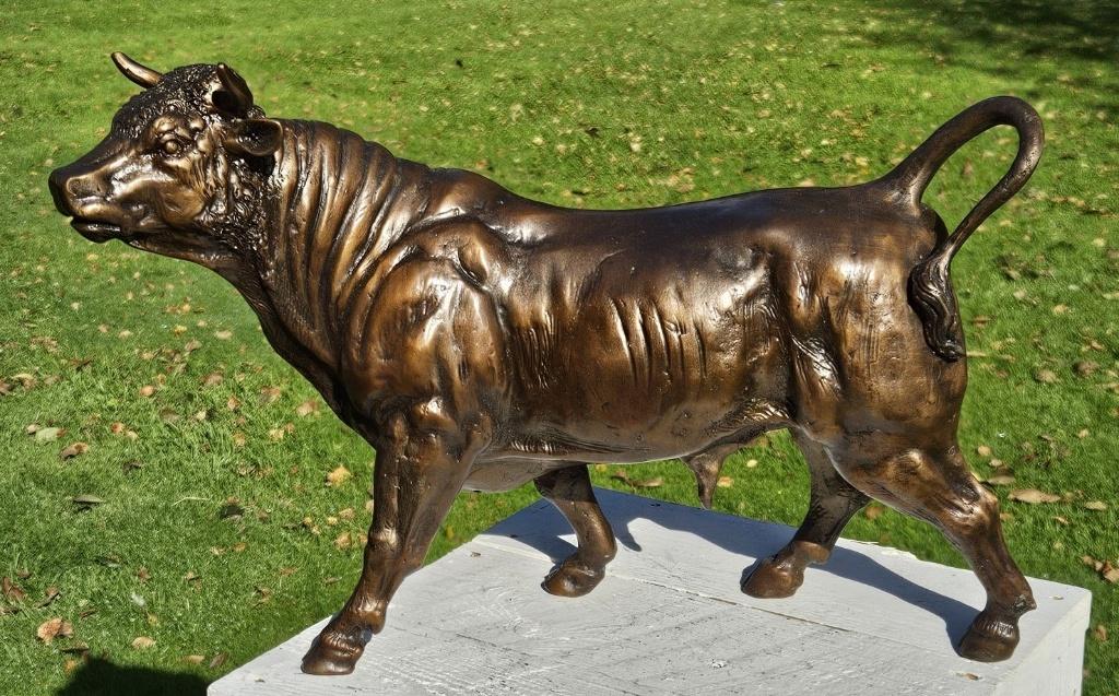 STIER / bronzen beeld, Tuin en Terras, Tuinbeelden, Dierenbeeld, Nieuw, Info@huisentuindecoratiemarie.nl, Huis en tuin decoratie marie