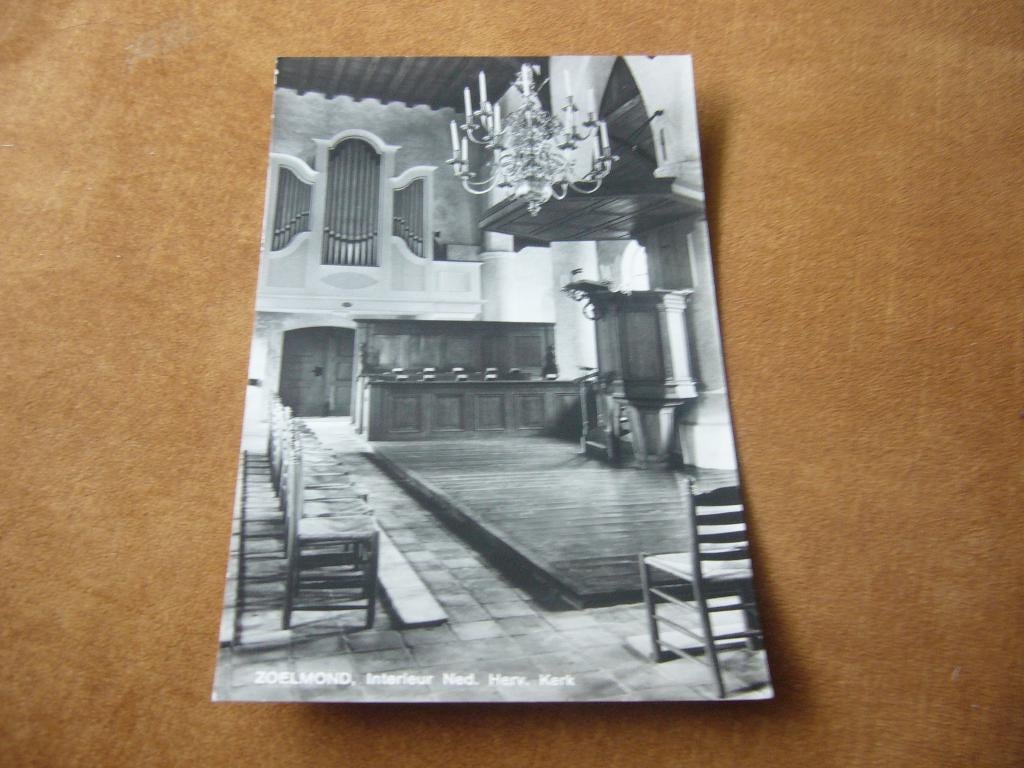 ZOELMOND  =  INTERIEUR NED HERV KERK, Ophalen of Verzenden, 1940 tot 1960, Ongelopen