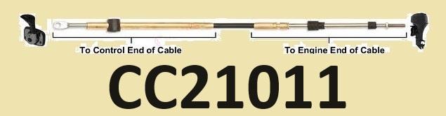 CC21011 3,30m bedieningskabel voor Mariner tm 40 pk tot 1993, Ophalen of Verzenden, Nieuw, Motor en Techniek