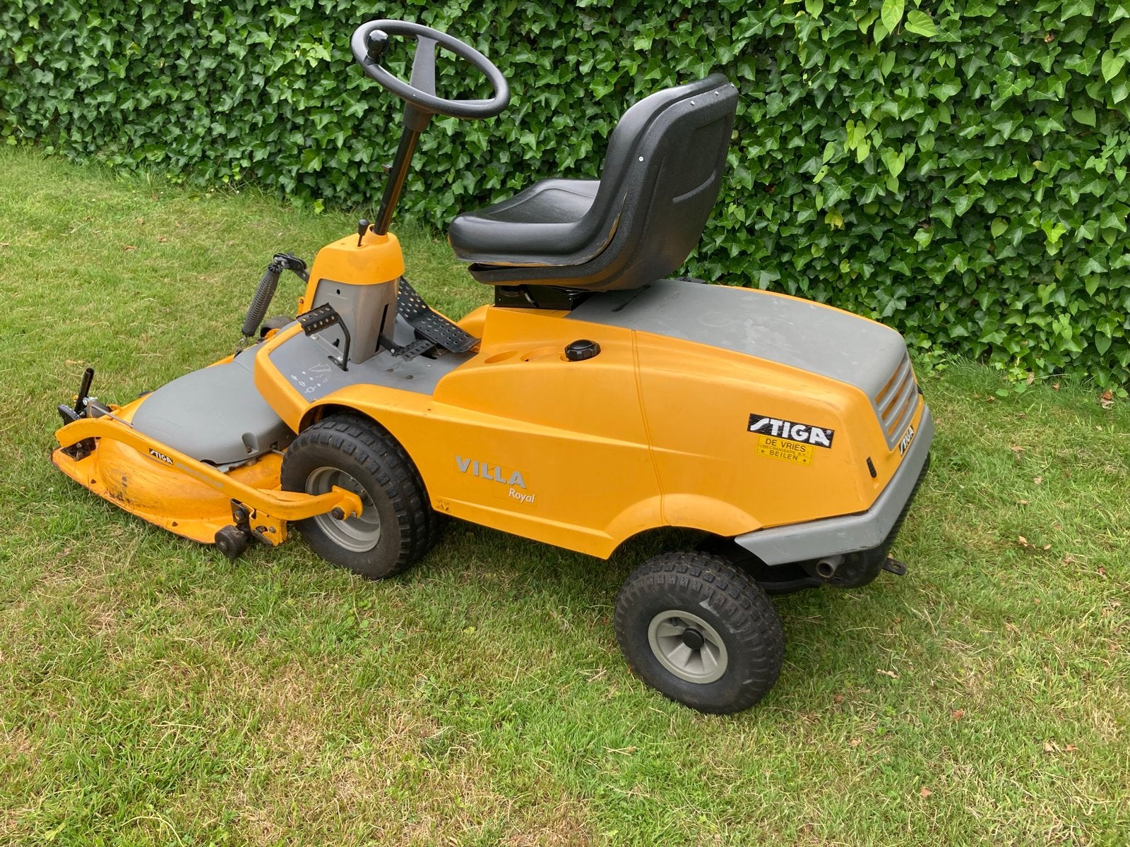 Stiga Villa Royal zitmaaier Honda GCV530 motor, Ophalen, Cirkelmaaier, Gebruikt, Mulchfunctie