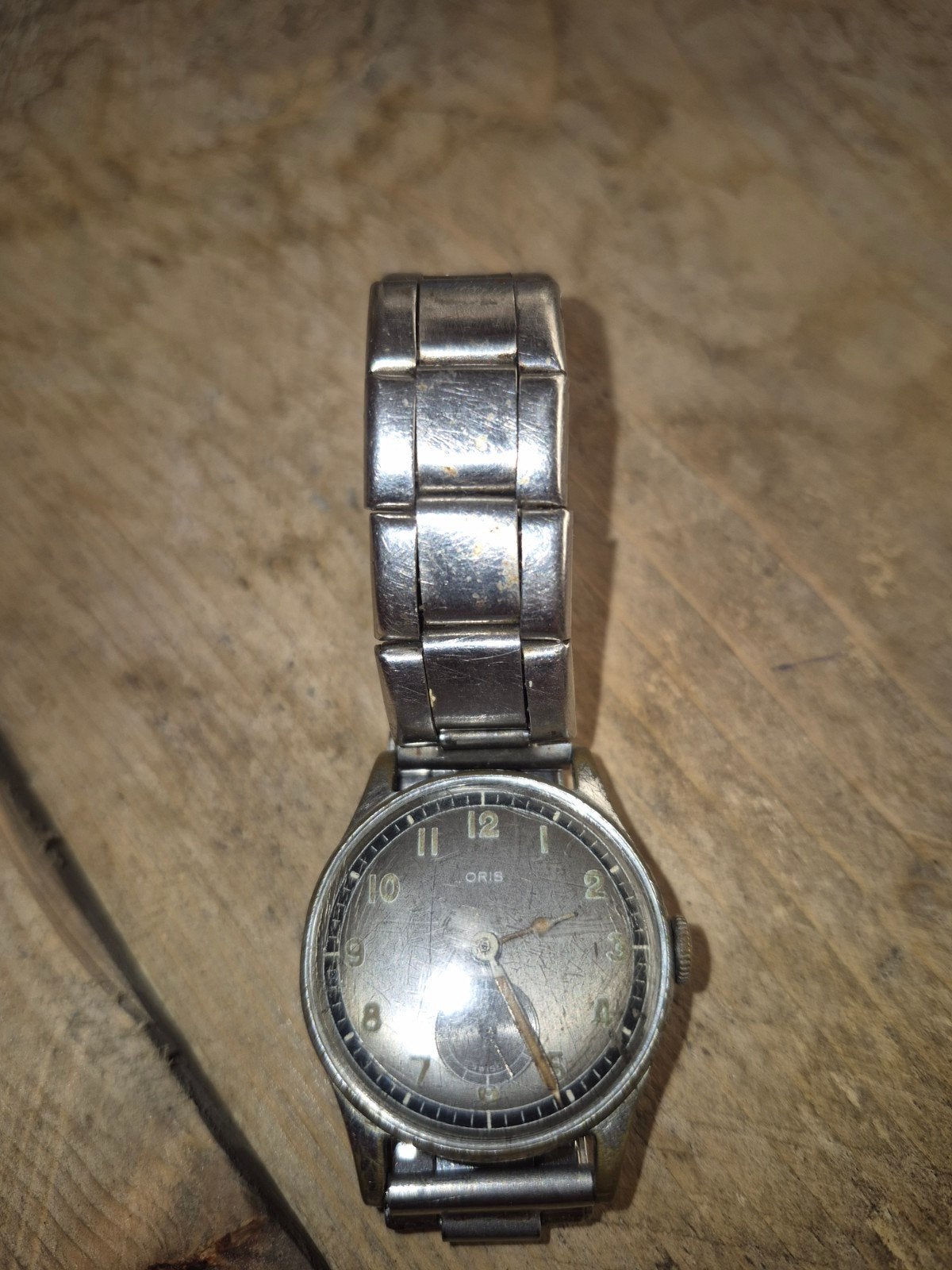 Vintage Oris Polshorloge - Klassiek Herenhorloge, Ophalen, Staal, Overige merken, 1960 of later