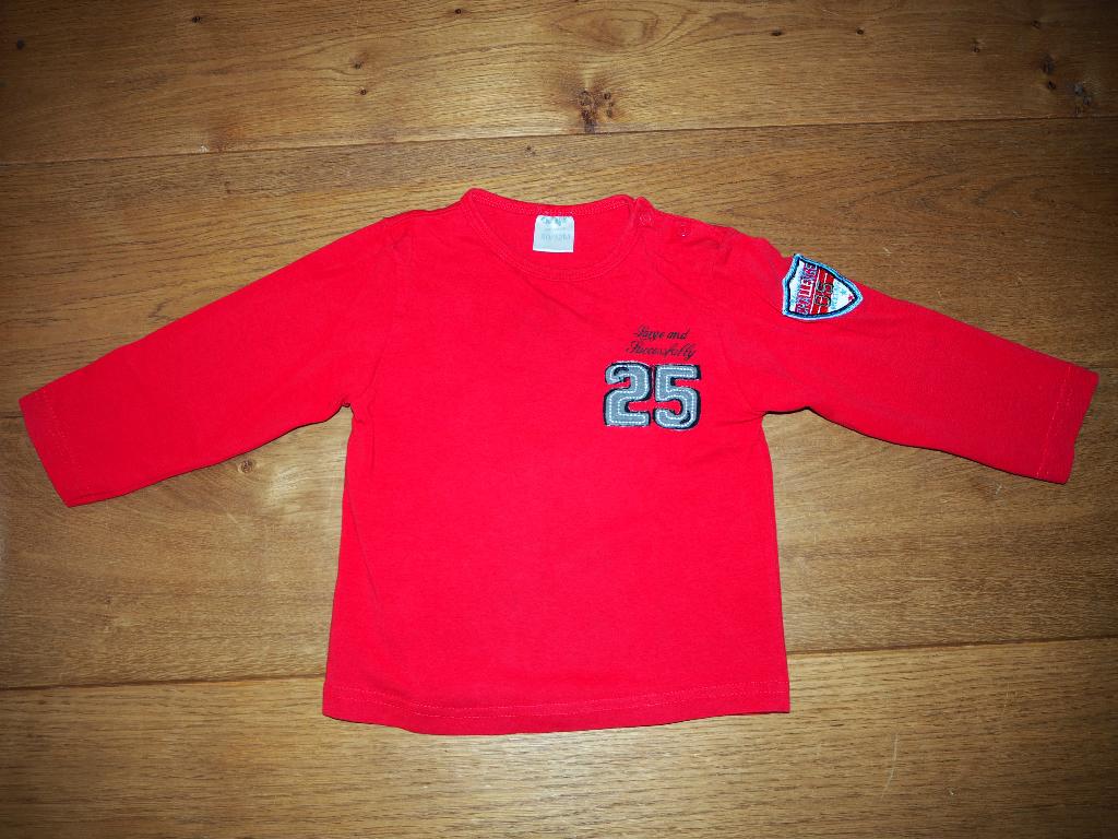Rode longsleeve van Dirkje maat 80 ZGAN, Dirkje, Ophalen of Verzenden, Zo goed als nieuw, Jongetje