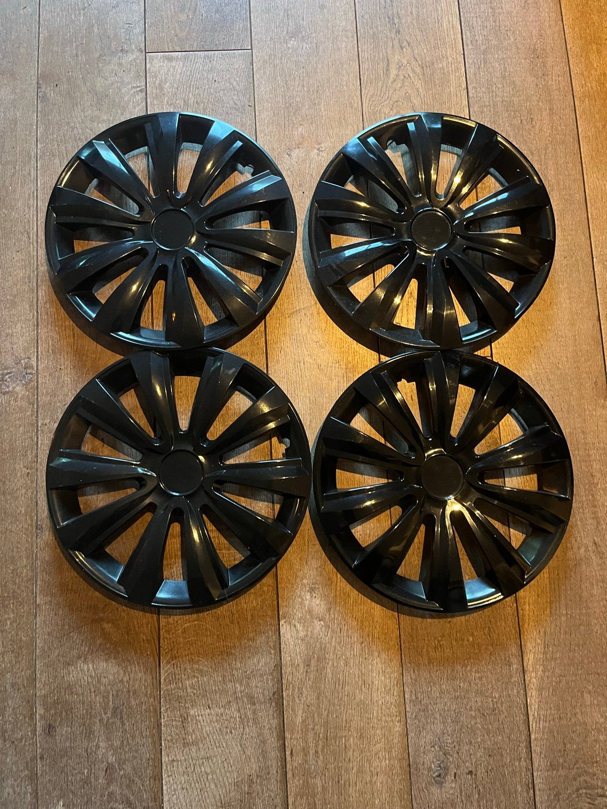 14 inch zwarte wieldoppen - zo goed als nieuw, Ophalen of Verzenden, Zo goed als nieuw