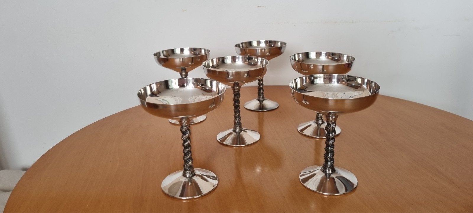 Mooie vintage verzilverde kelken 1960-1980, Ophalen of Verzenden