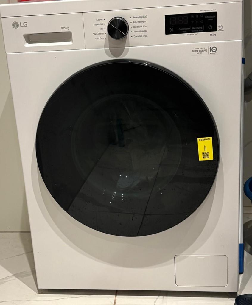LG Inverter Direct Drive Wasmachine & Droger (8/5 kg), Ophalen