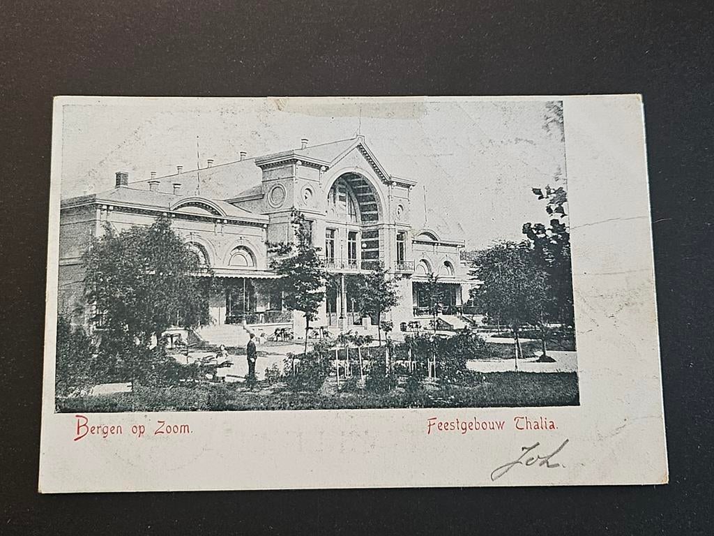 Ansichtkaart Feestgebouw Thalia Bergen op Zoom, Ophalen of Verzenden, Noord-Brabant