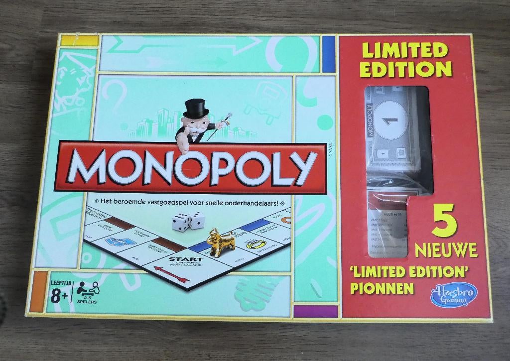 Monopoly limted edition Hasbro., Ophalen of Verzenden, Zo goed als nieuw, Vijf spelers of meer, Hasbro