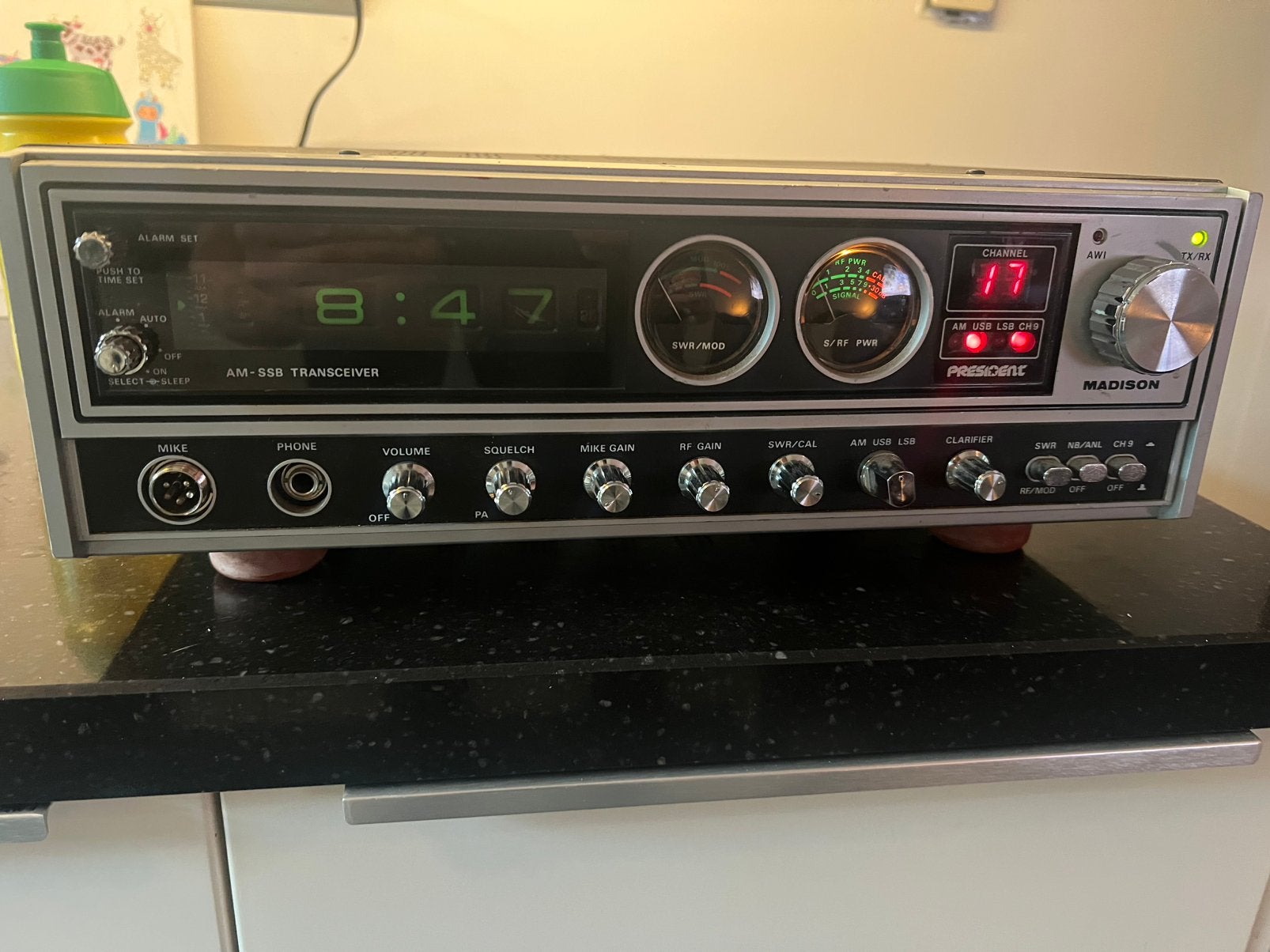 President Madison AM-SSB Transceiver met Miranda microfoon, Telecommunicatie, Zenders en Ontvangers, Ophalen of Verzenden, Gebruikt