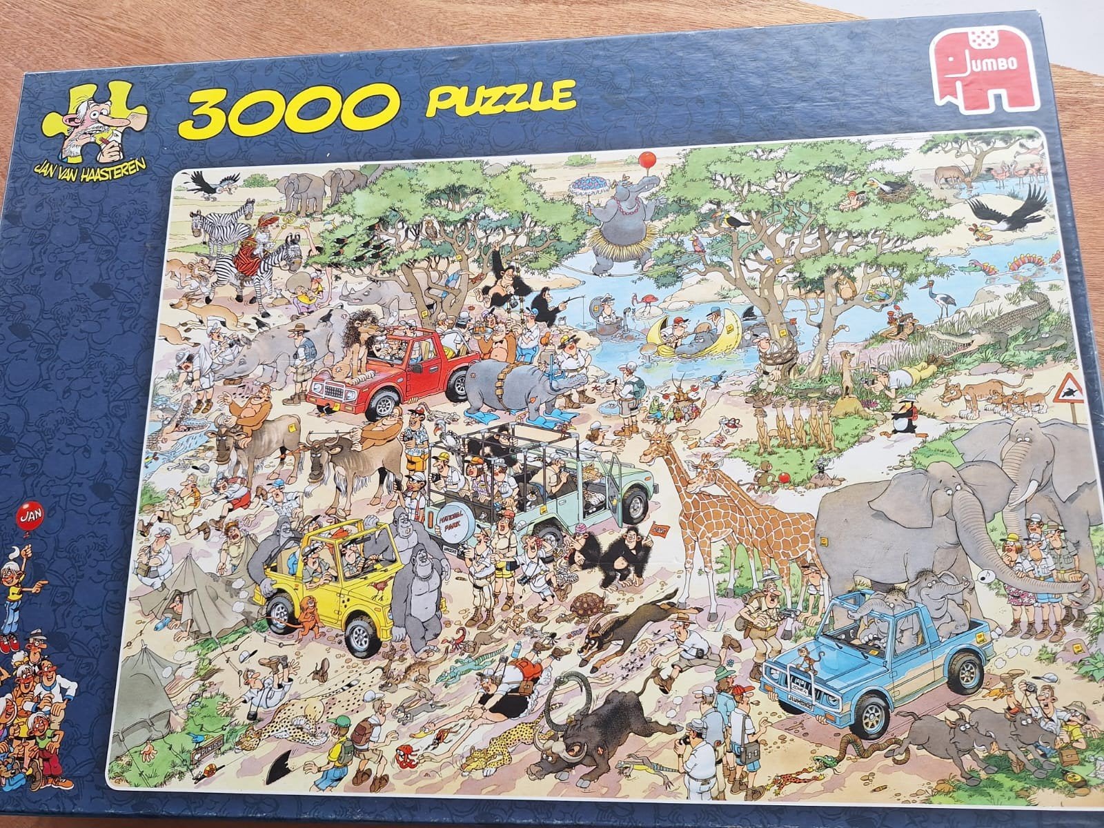 Jan van Haasteren puzzel 3000 stukjes - Safari, Ophalen, Meer dan 1500 stukjes, Zo goed als nieuw, Legpuzzel