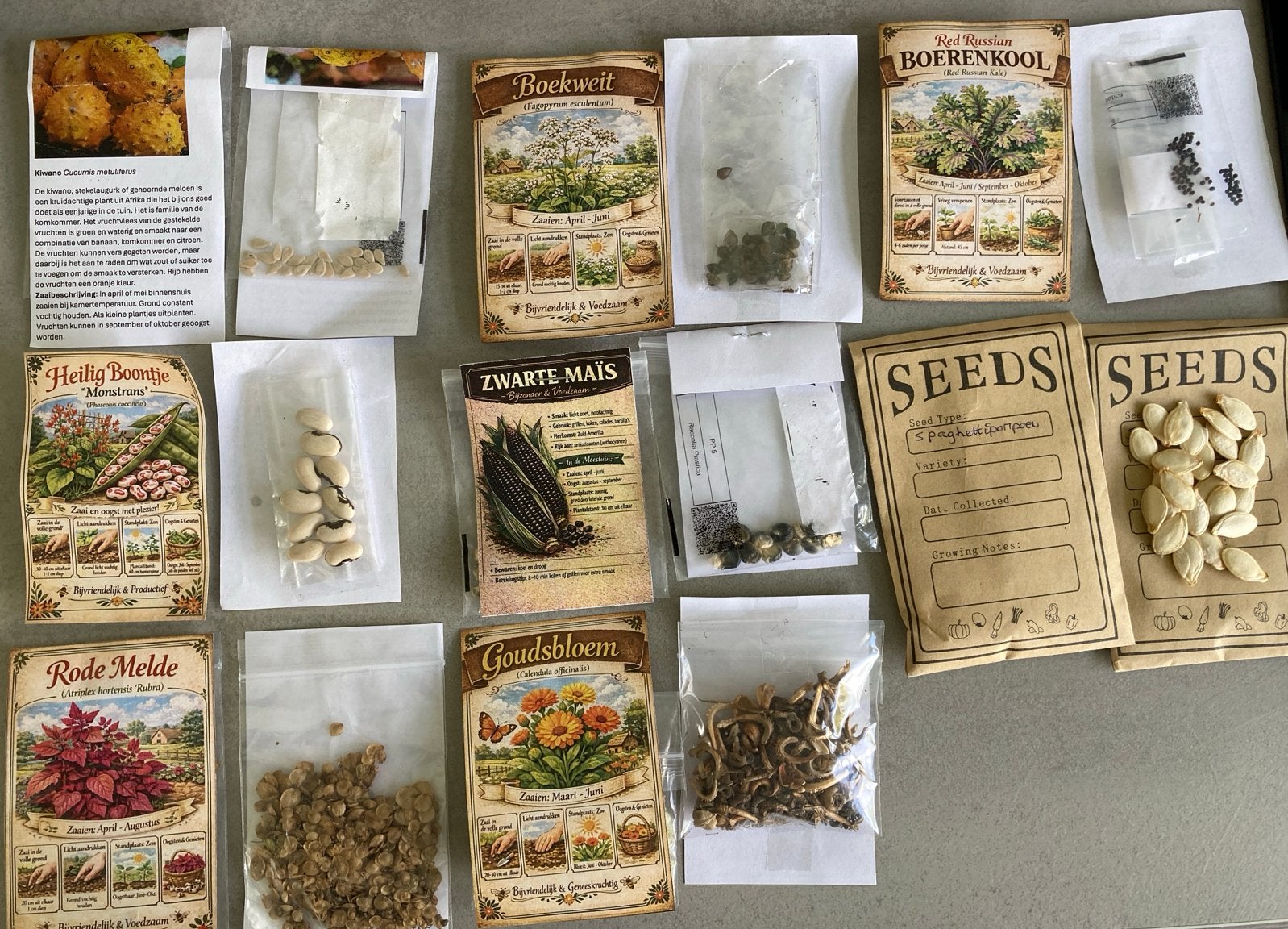 Diverse zaden voor tuin en moestuin - Per zakje 75 cent, Ophalen of Verzenden, Gehele jaar, Volle zon, Zaad