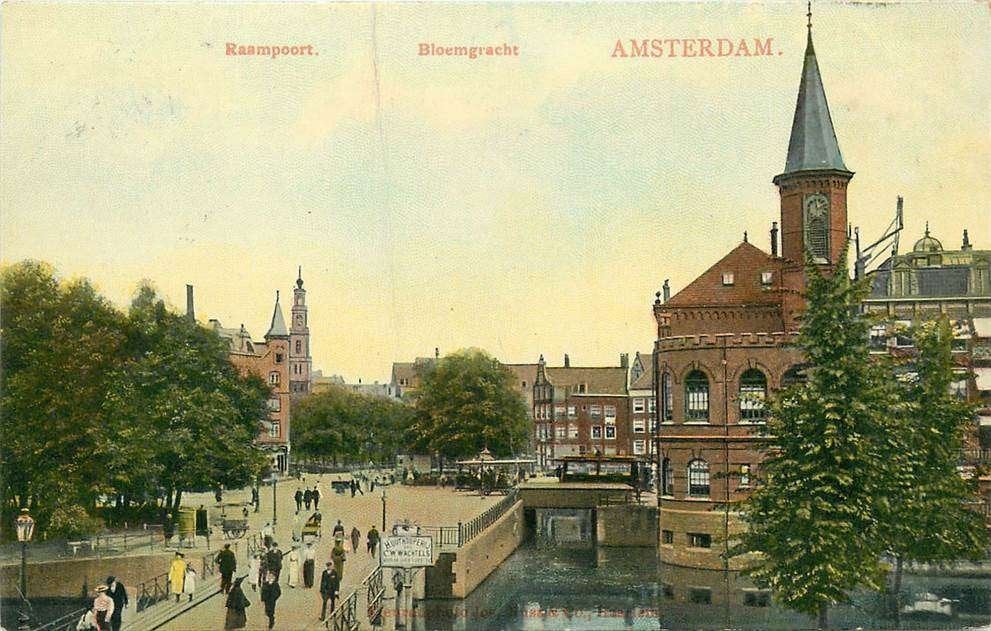 304-079-029 Amsterdam Raampoort Bloemgracht, Ophalen of Verzenden, Voor 1920, Noord-Holland