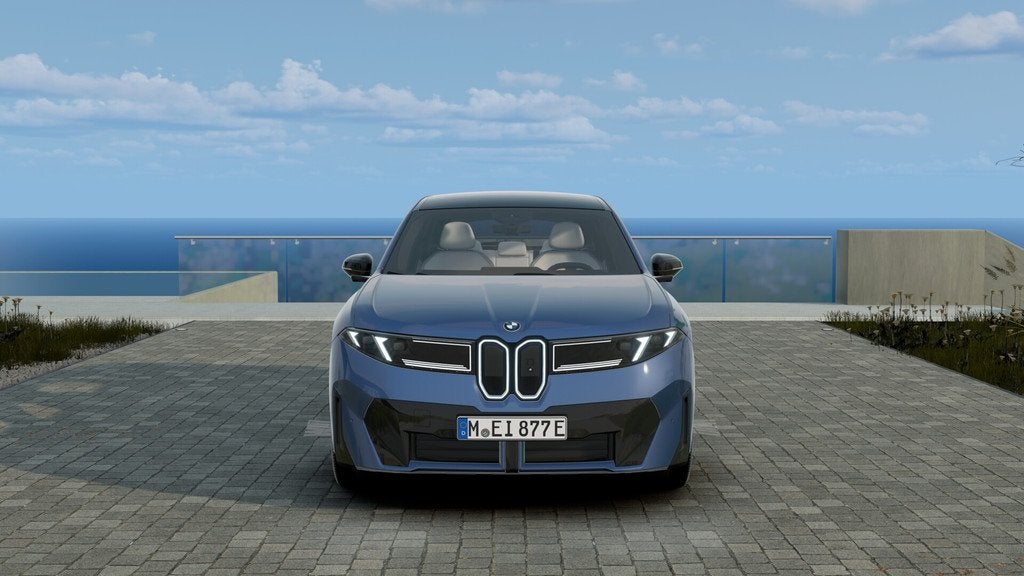 BMW iX3 40 eDrive M Sport / Panoramadak / Trekhaak / M Multi, Auto's, BMW, Automaat, Achterwielaandrijving, Blauw, Leder