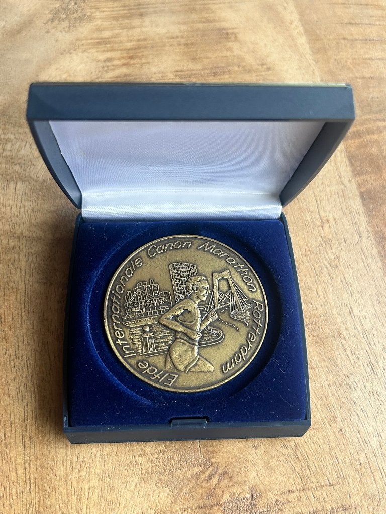 Internationale Canon Marathon Rotterdam Penning, Postzegels en Munten, Penningen en Medailles, Ophalen of Verzenden, Brons, Nederland