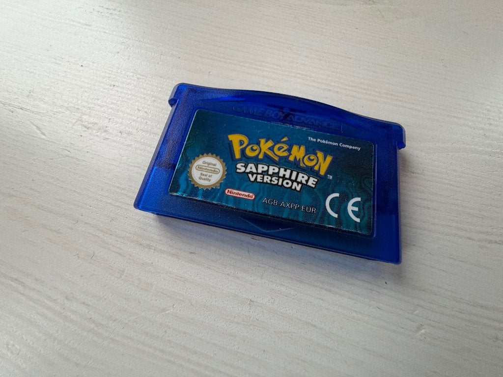 GBA: PokéMon Sapphire, 1 speler, Ophalen of Verzenden, Zo goed als nieuw, Role Playing Game (Rpg)