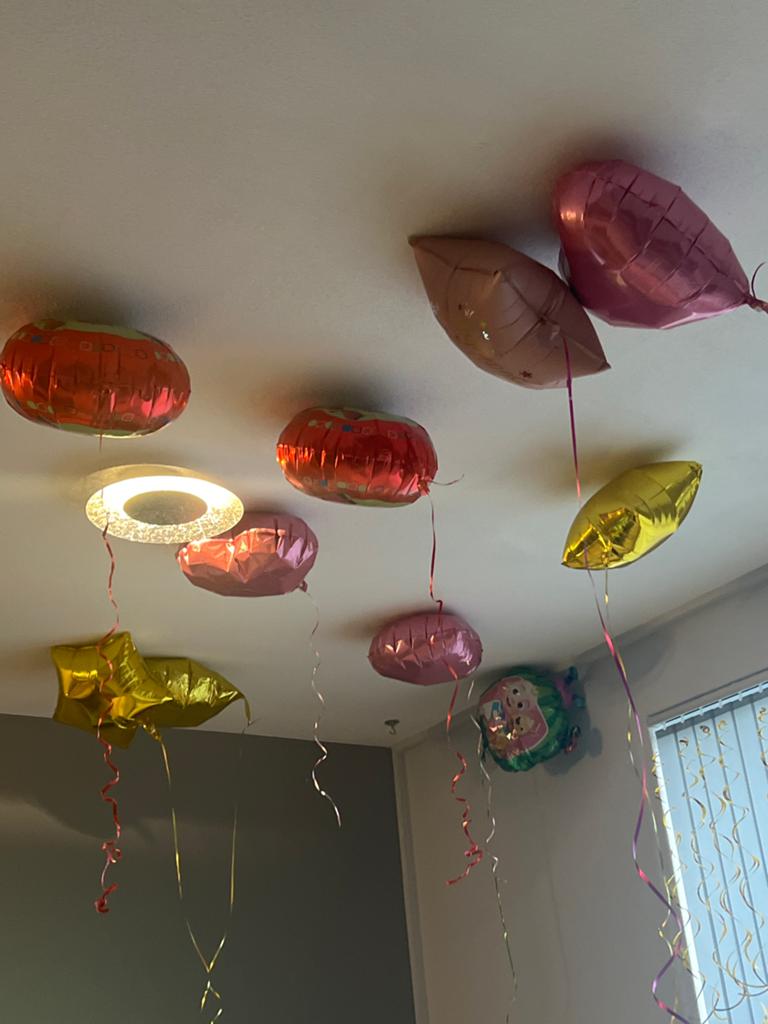 Helium ballonnen  voor verjaardag 1 jaar, Hobby en Vrije tijd, Feestartikelen, Ophalen, Gebruikt, Versiering, Verjaardag