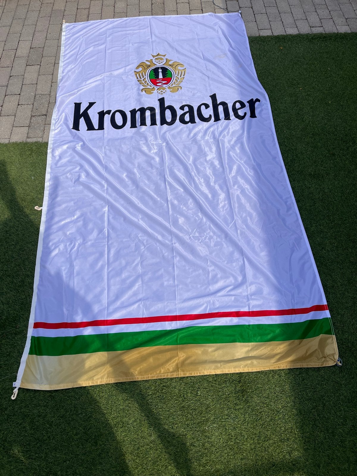 Krombacher vlag groot, Ophalen of Verzenden