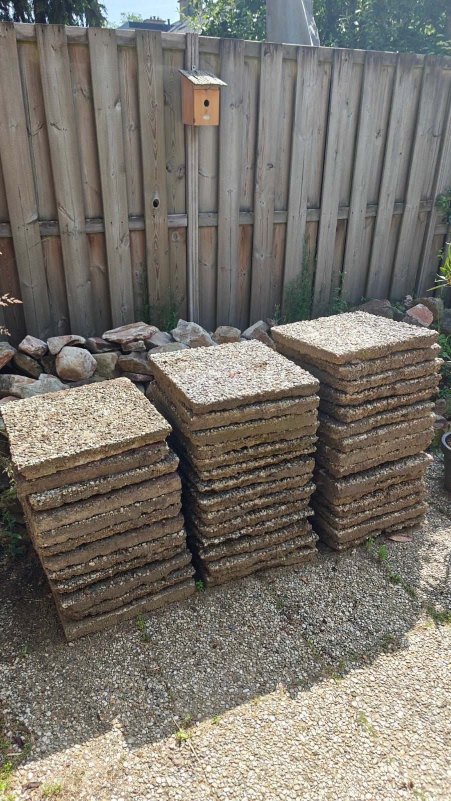 42 Beton grindtegels 50*50 cm  gratis af te halen, Tuin en Terras, Tegels en Klinkers, Gebruikt, Terrastegels, Beton, Ophalen