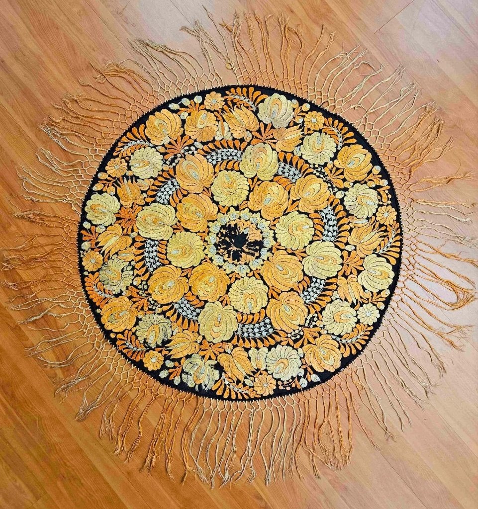 Tafelkleed Oranje Geel 90/90 cm