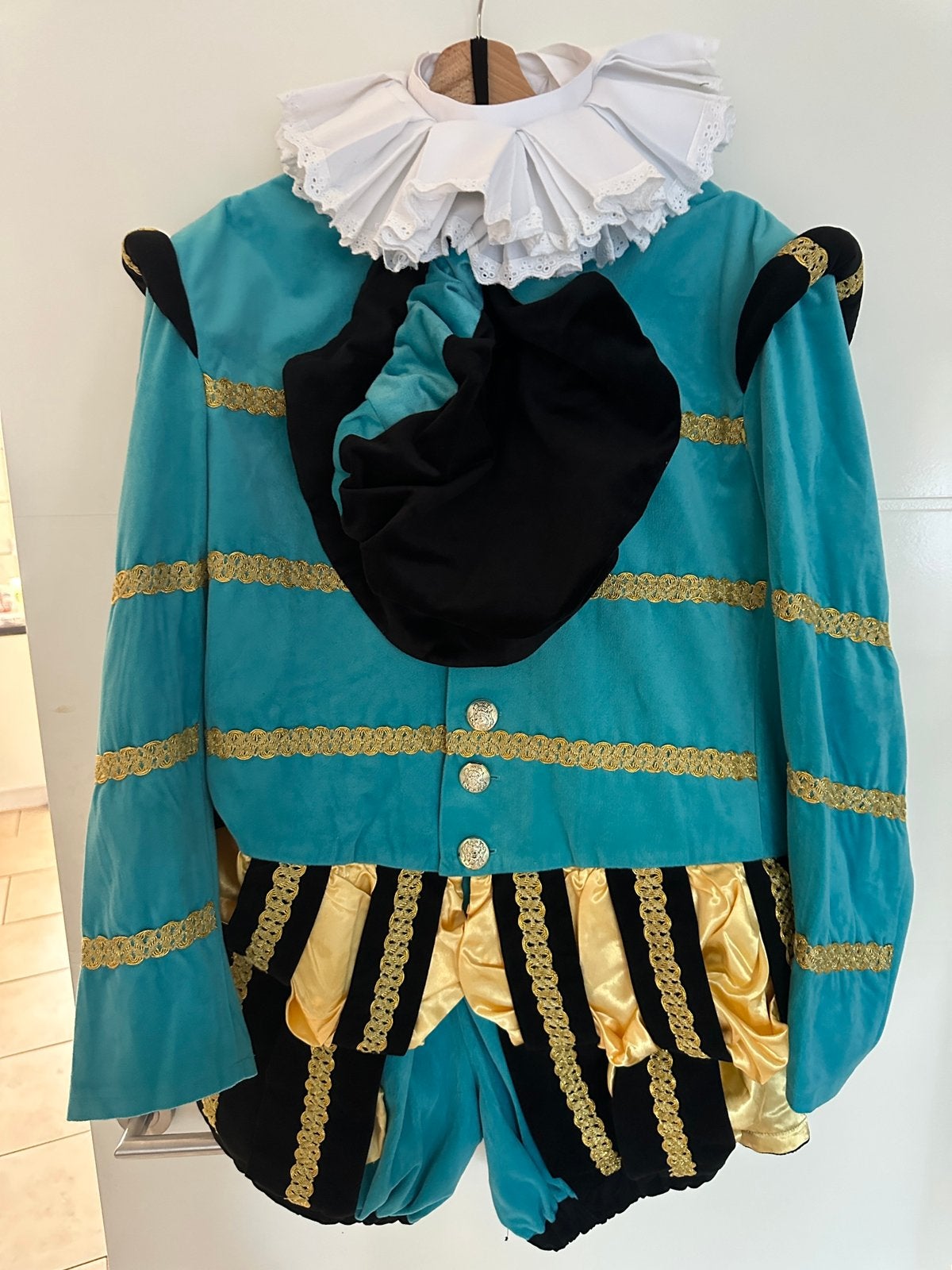 Compleet lichtblauw pietenpak, Diversen, Sinterklaas, Ophalen, Zo goed als nieuw